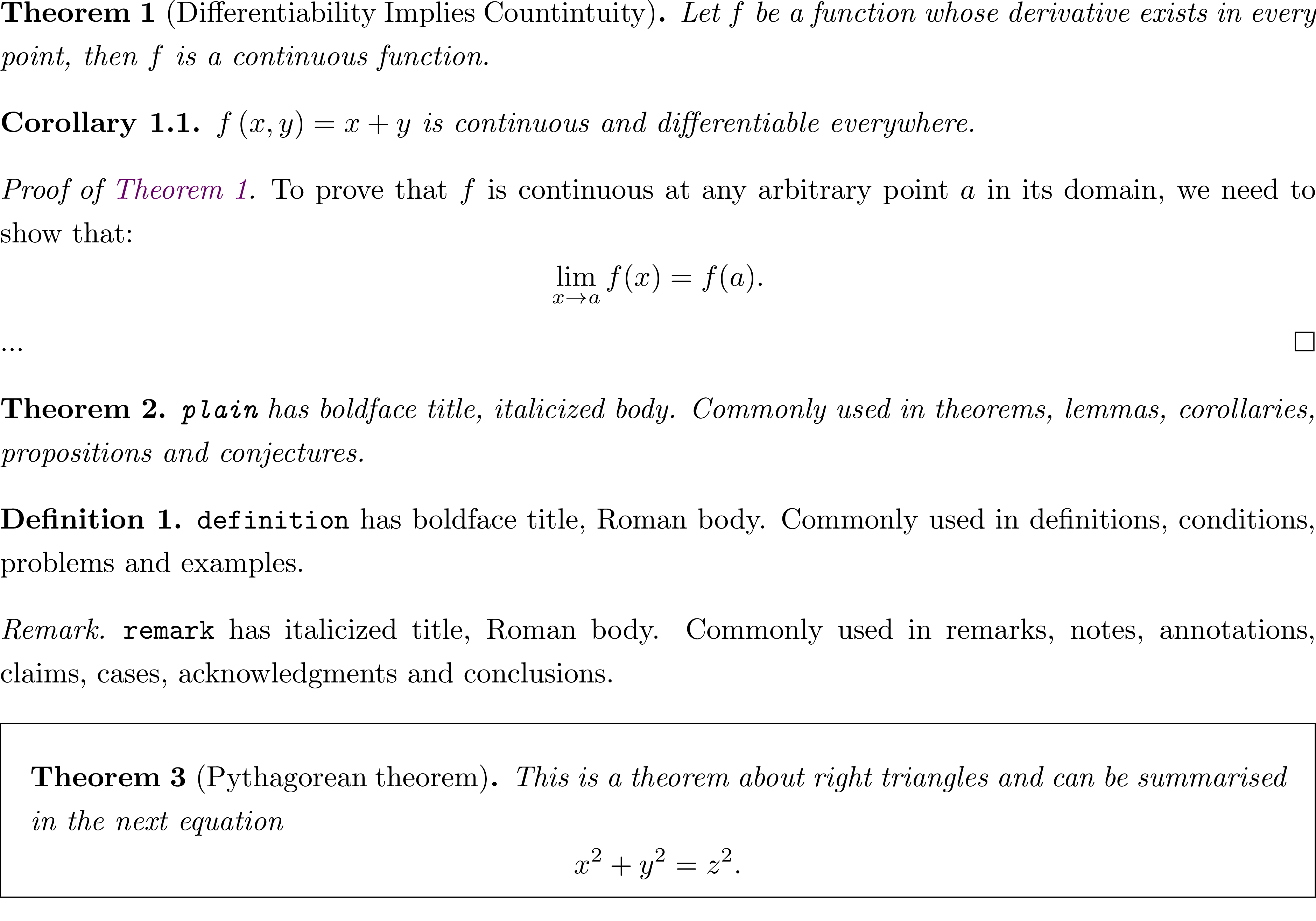 Theorems